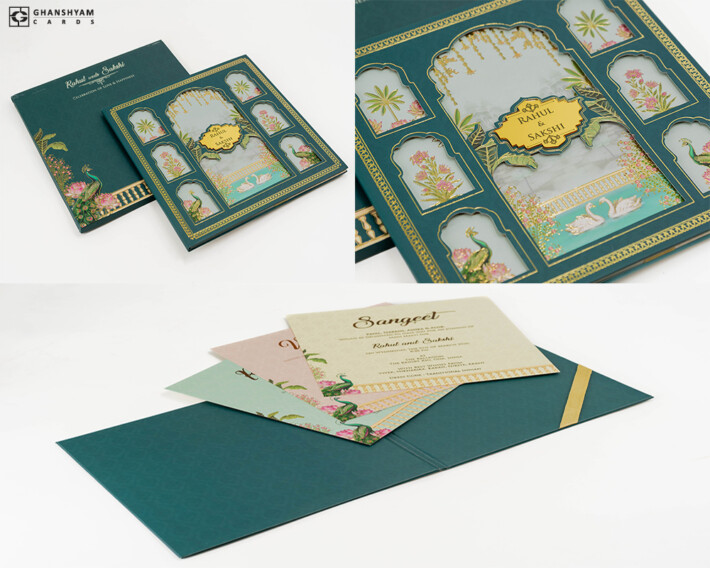 Jaipur Theme Designer Wedding Invitation Card PP 3526