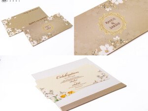 Floral Budget Wedding Card PP 3553