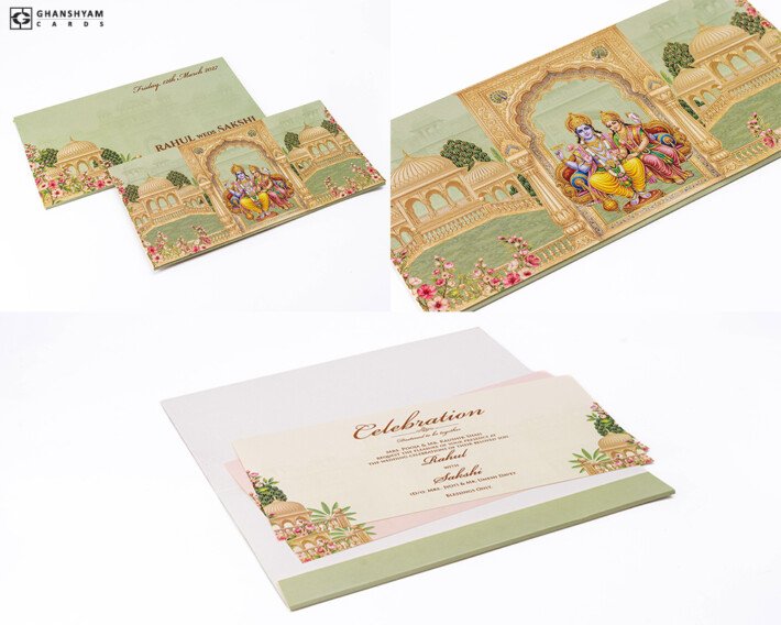 Traditonal Budget Wedding Card PP 3557