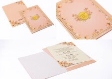 Floral Theme Budget Wedding Card PP 3560