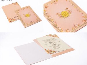 Floral Theme Budget Wedding Card PP 3560