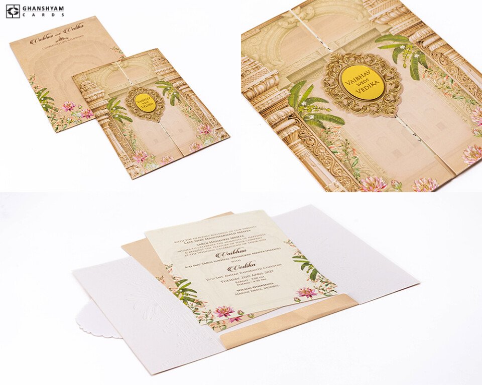 Designer Budget Wedding Card PP 3561