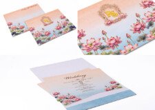 Floral Theme Budget Wedding Card PP 3567