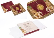 Elephant Theme Budget Wedding Card PP 3580