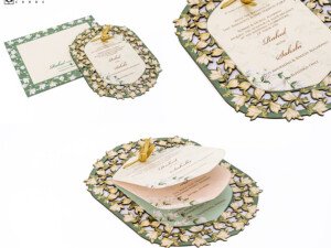 Floral Laser Cut MDF Wedding Card PP 3597
