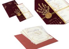 Designer Wedding Invitation with Wax Seal PP 3679