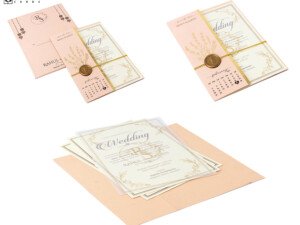 Designer Wedding Invitation with Wax Seal PP 3680