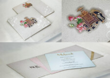 Elephant Theme Padded Wedding Card PR 2335