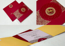 Royal Red Wedding Card Design PR 526