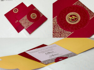 Royal Red Wedding Card Design PR 526