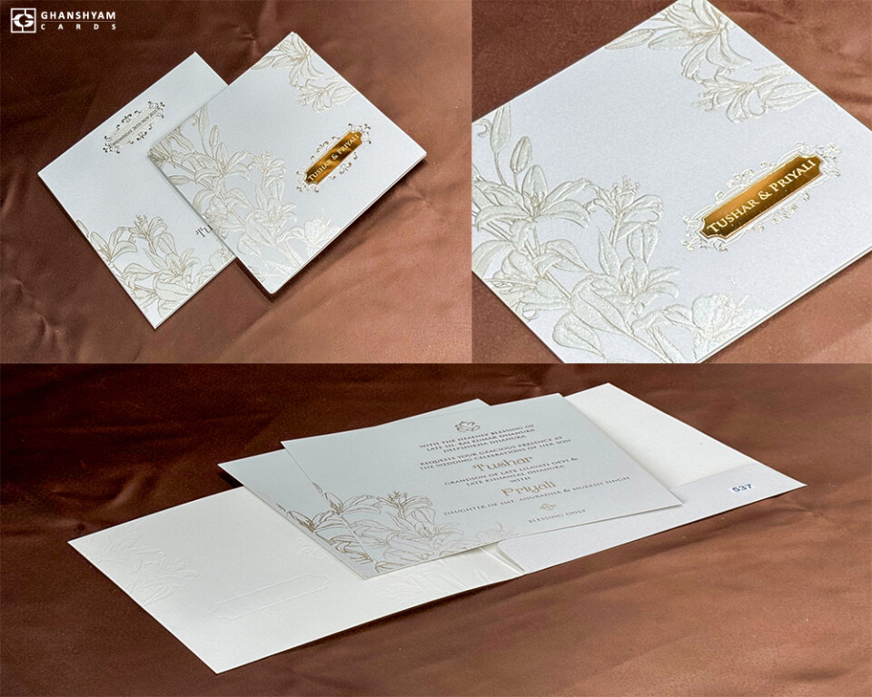 Budget Wedding Card PR 537