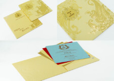 Paisley Keri Theme Budget Economical Wedding Invitation PR 609