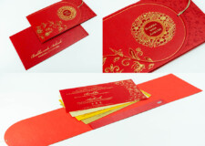 Red Budget Economical Wedding Card PR 639