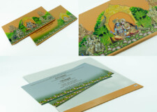Radha Krishna Theme Designer Wedding Card PR 647