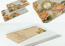 Lotus Theme Wedding Card PR 654