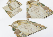 Lasercut MDF Elephant Theme Wedding Invitation Design PR 891
