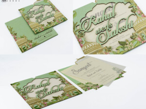 Royal MDF Pullout Wedding Card Design PR 894