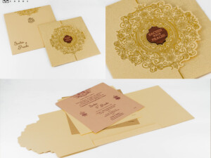 Budget Wedding Card RB 1808 Cream