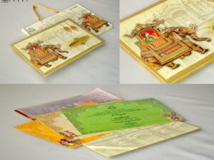 Traditional Padded Wedding Card Design RB 1822
