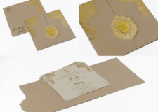 Budget Wedding Card RB 1902 Gold