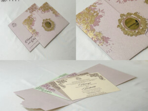 Budget Wedding Card Design RB 1906 Pink