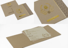 Budget Wedding Card RB 1906 Gold