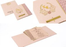Economical Wedding Card RB 1906 Pink