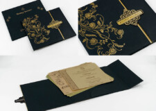 Muslim Padded Invitation Card Design RB 2064 Blue