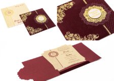 Designer Budget Wedding Card RB 2226 Red