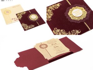 Designer Budget Wedding Card RB 2226 Red