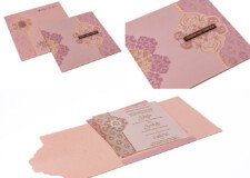 Designer Budget Wedding Card RB 2259 Pink