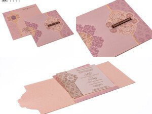 Designer Budget Wedding Card RB 2259 Pink
