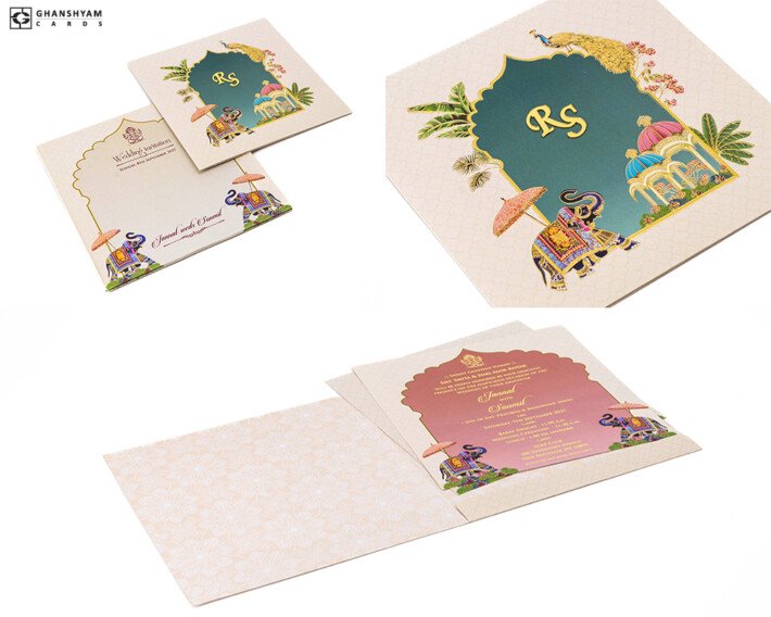 Designer Budget Wedding Card RB 2261