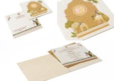 Peacock Theme Budget Wedding Card RB 2262