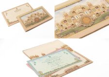 Multi Layered Designer Wedding Card RB 2338