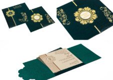 Designer Budget Wedding Card RB 2354 Blue