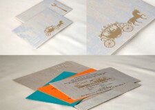 Chariot Theme Wedding Card Design RN 2708 GREY