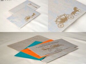 Chariot Theme Wedding Card Design RN 2708 GREY