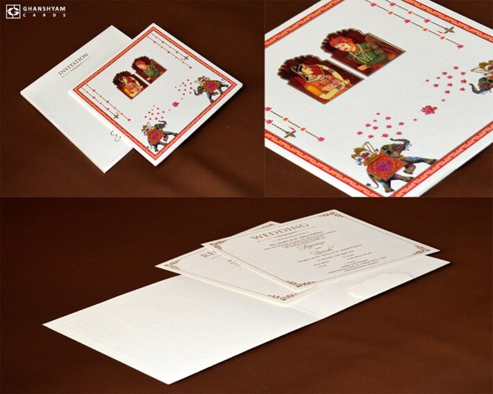 Designer Traditional Wedding Card RN 2716