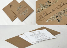 Vintage Floral Wedding Card RN 2929