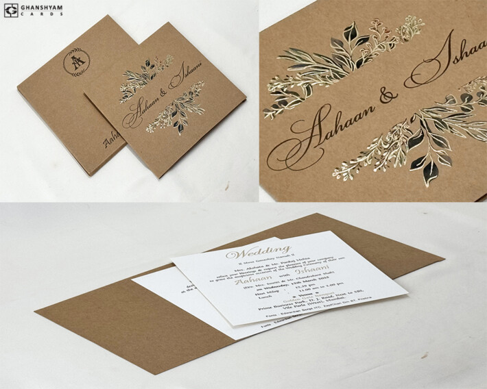 Vintage Floral Wedding Card RN 2929