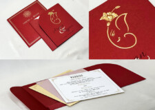 Hindu Wedding Card Design RN 3010 Red