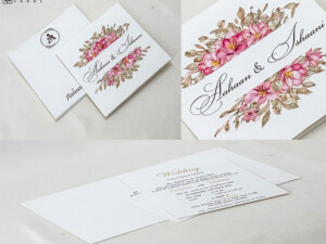 Floral Wedding Card RN 3032