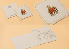 Elephant Theme Small Wedding Card RN 3033