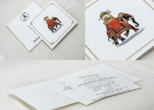 Elephant Theme Budget Wedding Card RN 3033