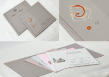 Hindu Wedding Card Design RN 3036 Beige