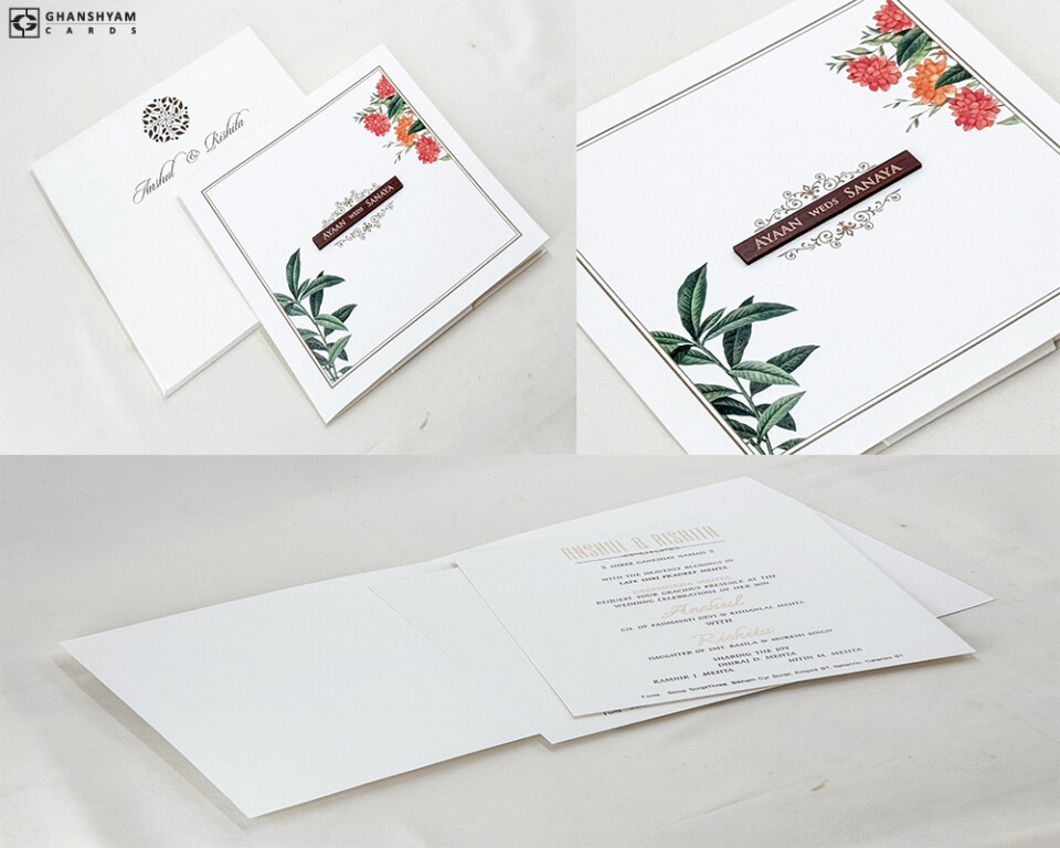 Designer Wedding Card RN 3078