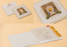 Peacock Theme Wedding Card RN 3176