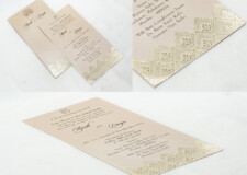 Engagement OR Anniversary OR Vastupujan Invitation Card RN 712 Cream