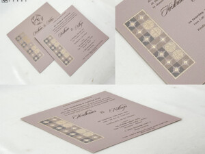 Engagement OR Anniversary OR Vastupujan Invitation Card RN 715 Beige